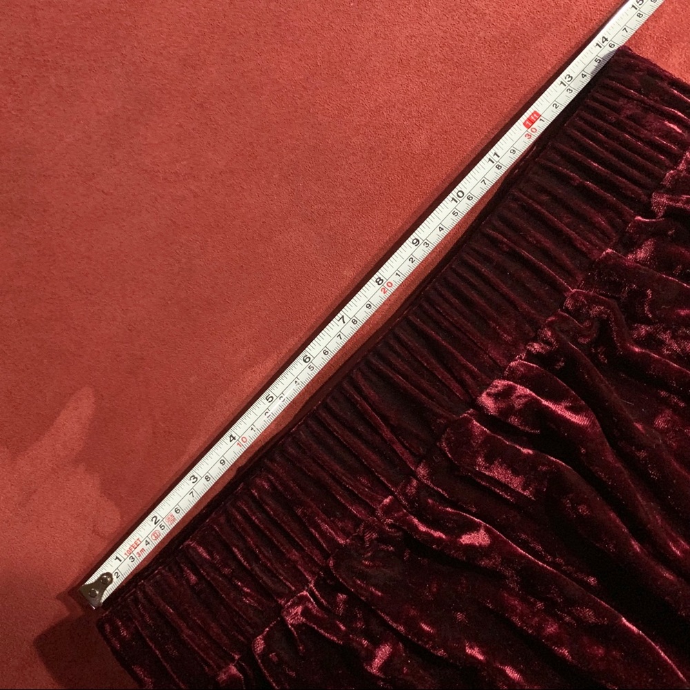 LAST ONE (Medium) - High Waisted Velvet Pants - Picture 3 of 4